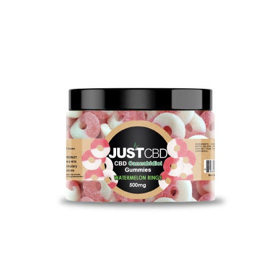 CBD Gummy Watermelon Rings by JustCBD - Nug Republic